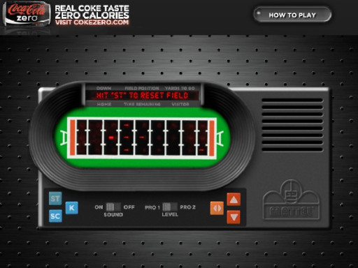Coke Zero Football Game Image Coke Zero Football Game